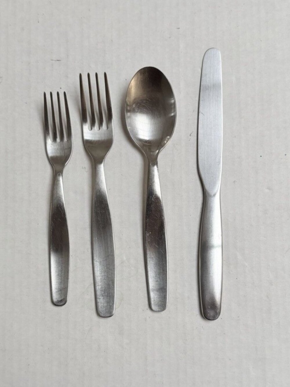 4 Ikea Dinner Salad Fork Spoon Knife‎ Set Stainless Steel Flatware Replacement